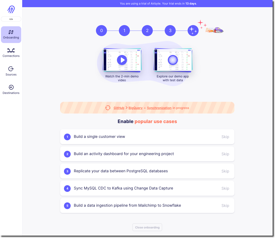 Airbyte - Synchronisation